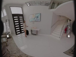 VR Bangers Three Hot Babes Fuck and Suck in VR Porn