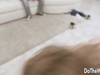 Sweet Blonde Wife Anya Akulova Gets Rammed While Her Man Watches