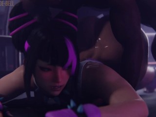 Juri Han Pounded By BBC [Street Fighter Porn Animation]