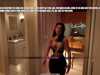 House Party Sex Game Part 6 [18+] Gameplay Walkthrough Stephanie Naked Dancing Scene