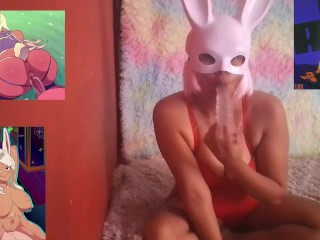 Conejita Yukio Miruko se masturba pensando en su personaje favorita de MHA