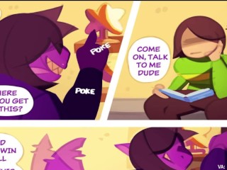 DELTARUNE -  Big Ass Susie Fucks Kris in his own house