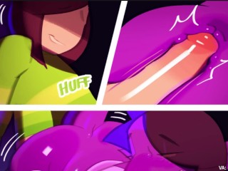 DELTARUNE -  Big Ass Susie Fucks Kris in his own house