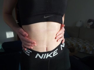 Stripping out of my Nike gym clothes