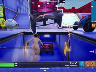 Chun Li Skin Nude Mod Installed Gameplay Fortnite Red VS Blue Match With Nude Mods