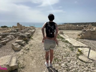 VLOG He fucked me in the ancient city of Kourion in Cyprus!