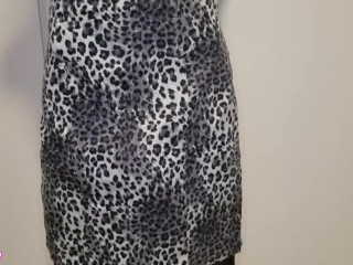 Sissy Touching Her Big Cock Under Her Skirt