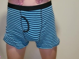 Sissy Touching Her Big Cock Under Her Skirt