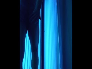 Tanning his booty and his hole