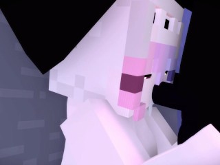 Minecraft porn animation - Girl sucks Enderman cock