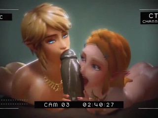 Link & Zelda compete for Ganandorf's Dick 🍆 [The Legend Of Zelda Porn Animation]