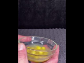 Lemonheads take a bath in my cum before I have a taste