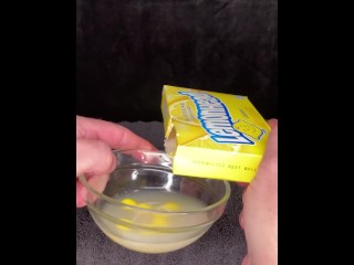 Lemonheads take a bath in my cum before I have a taste