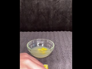 Lemonheads take a bath in my cum before I have a taste