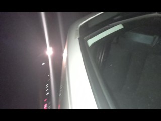 Ebony Fuck Outside The Car On A Road Trip