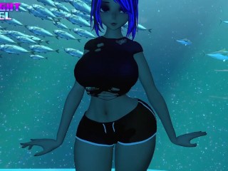 💦🐟 Personal Aquarium Hyper Inflation Dance 💦😍 (Breast and Ass Expansion Dance Free)  💖