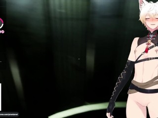 cuntboy vtuber cum in front of his viewers while playing games