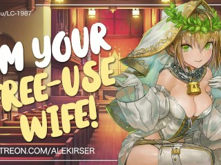 Your Gorgeous Bride Vows to Be Your Personal Free-Use Slut! | ASMR Audio Roleplay