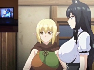 LUCKY MAN FUCKS HIS ROOMMATE AND HER FRIENDS " ISEKAI HAREM MONOGATARI " EP. 3