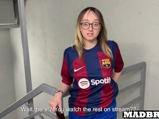 A Barcelona Supporter Fucked By PSG Fans in The Corridors Of The Football Stadium !!!