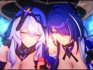 Honkai Star Rail - Acheron & Black Swan Service Sex