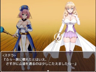 【プリンセス・ハニートラップ㉕】3Pハーレム!!巨乳オッパイの美女たちに左右から同時に手コキされ抜かれるM男★エロゲー/アニメーション