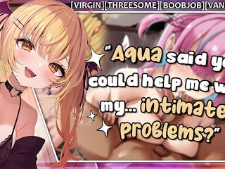 HENTAI JOI -  You're In Delicious Threesome With Mel And Aqua