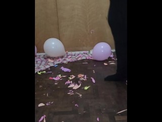 Clean Up a balloon room after record~!