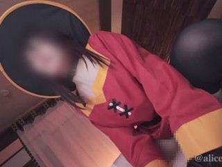 ❤️🔥【aliceholic13】KonoSuba Megumin Cosplaying: Aroused NTR Ecchi hentai video.