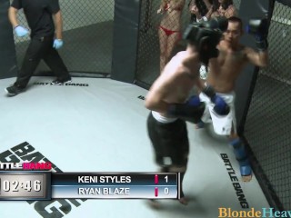 Pro Fighters Getting Laid In The Ring