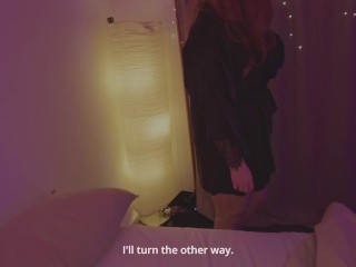 Stepmom and stepson share a bed - Stepmom wakes up when stepson masturbates her pussy with a dick