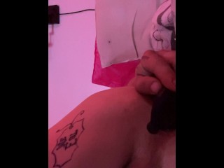 Trying out a new toy