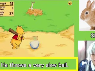 Sakuya playing Pooh's Home Run Derby[touhou cos]