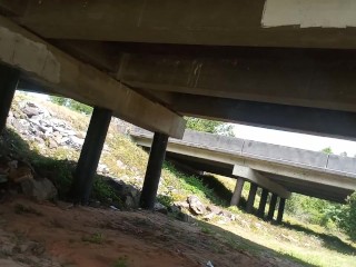 Taking a piss under that bridge!!!