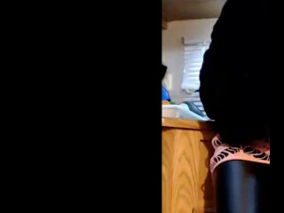 Spying on step moms big ass doing dishes makes you hard
