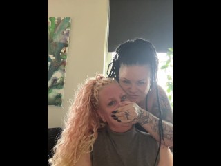 Girlfriends Breath play Femdom submissive woman