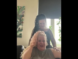 Girlfriends Breath play Femdom submissive woman