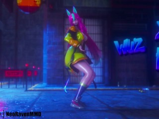 [MMD]IVE - Baddie (Soraka/Gwen/Ahri/Xayah) [StripSwap ver.]