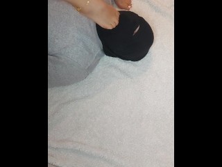 Cuckold husband licks my feet and spit