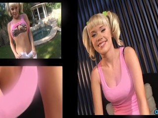 Masturbating on a job interview lands this busty blonde chick the role of her dreams