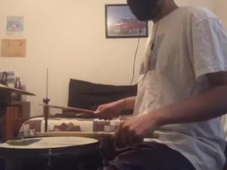 parents moaning in the other room while i'm playing drums