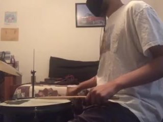 parents moaning in the other room while i'm playing drums