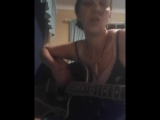 Southern Dutchess performs original sexy song on the guitar_MILF_HOT_BRUNETTE_GUITAR_MUSIC_SEXY