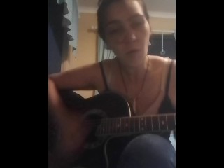 Southern Dutchess performs original sexy song on the guitar_MILF_HOT_BRUNETTE_GUITAR_MUSIC_SEXY