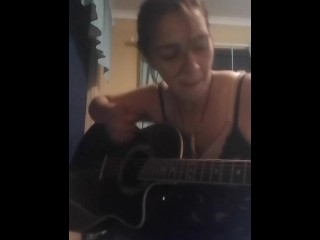 Southern Dutchess performs original sexy song on the guitar_MILF_HOT_BRUNETTE_GUITAR_MUSIC_SEXY