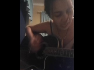 Southern Dutchess performs original sexy song on the guitar_MILF_HOT_BRUNETTE_GUITAR_MUSIC_SEXY