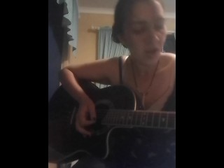 Southern Dutchess performs original sexy song on the guitar_MILF_HOT_BRUNETTE_GUITAR_MUSIC_SEXY