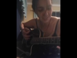 Southern Dutchess performs original sexy song on the guitar_MILF_HOT_BRUNETTE_GUITAR_MUSIC_SEXY