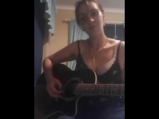 Southern Dutchess performs original sexy song on the guitar_MILF_HOT_BRUNETTE_GUITAR_MUSIC_SEXY