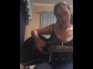 Southern Dutchess performs original sexy song on the guitar_MILF_HOT_BRUNETTE_GUITAR_MUSIC_SEXY